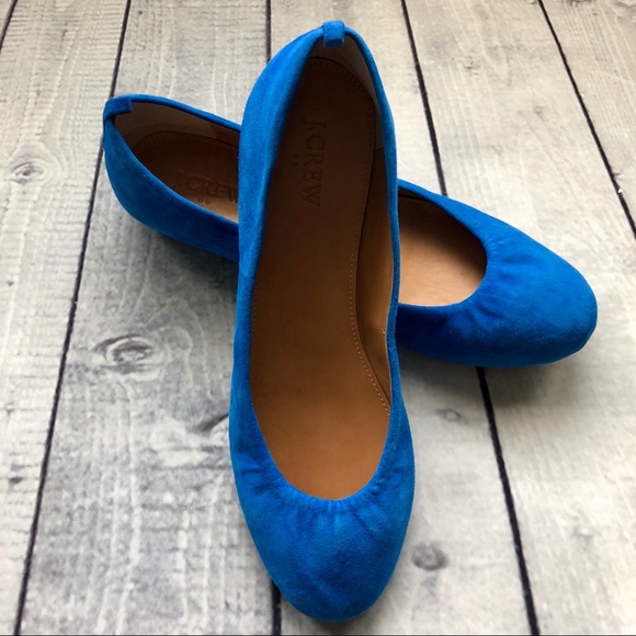 J. Crew Shoes - J. Crew Blue Ballet Flats SZ 8